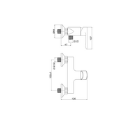 Baterie dus + Set dus delta  BDP77 CasaBlanca