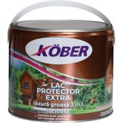 Lac protector extra 3 in 1 pentru lemn kober stejar inchis 2.5l