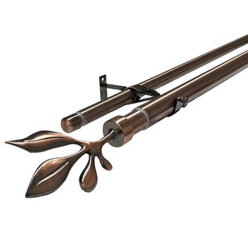 Galerie extensibila frunza bronz dubla 2.1-4m, Draperio