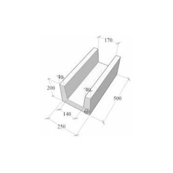 U-Blok Viastein 500x250x200