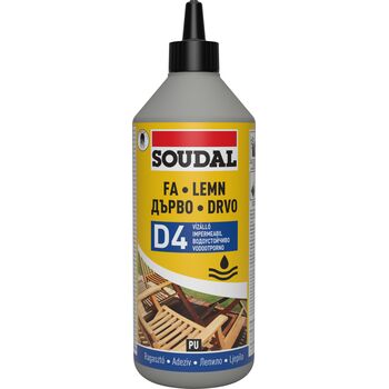Adeziv lemn rezistent la apa PU D4 66A 750G Soudal