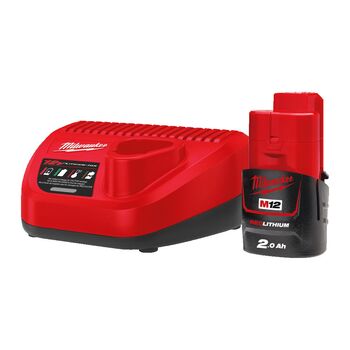 Pachet acumulator si incarcator Milwaukee M12 NRG-201, 4933451900