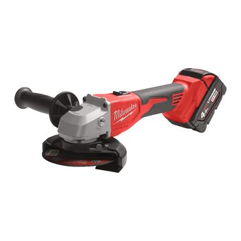 Polizor unghiular M18™ 125 mm cu comutator glisant Milwaukee M18 BLSAG125X-402X, 4933492644