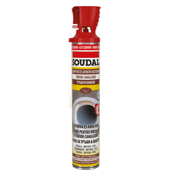 Spuma izolare tuburi canalizare Soudal 750ml