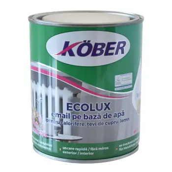 Lac pentru lemn KBR ECOLUX ALB 0.75L