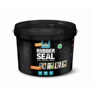 Bison rubber seal hidroizolație pe bază de cauciuc modificat cu polimer  pentru etanșare protejare și reparare 2.5l
