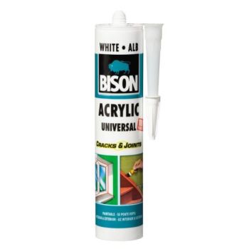 Silicon acrylic alb bison 300 ml