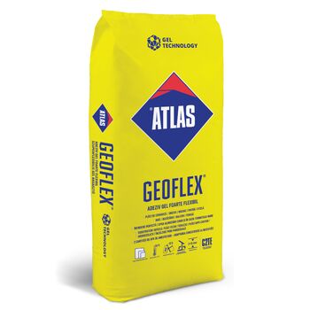 Adeziv gel flexibil gri 25kg atlas geoflex