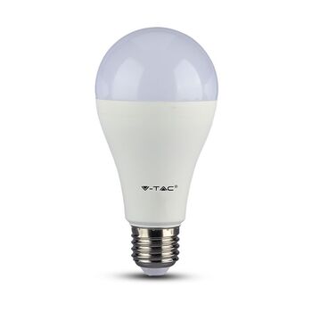 Bec LED V-TAC Samsung Chip cu baterie emergenta 3 ore - 9W (60W), 806 lm, E27, lumina alba naturala