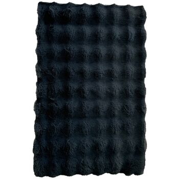 COVOR BAIE WAVES 50x80  NEGRU