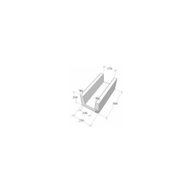 U-Blok Viastein 500x250x200