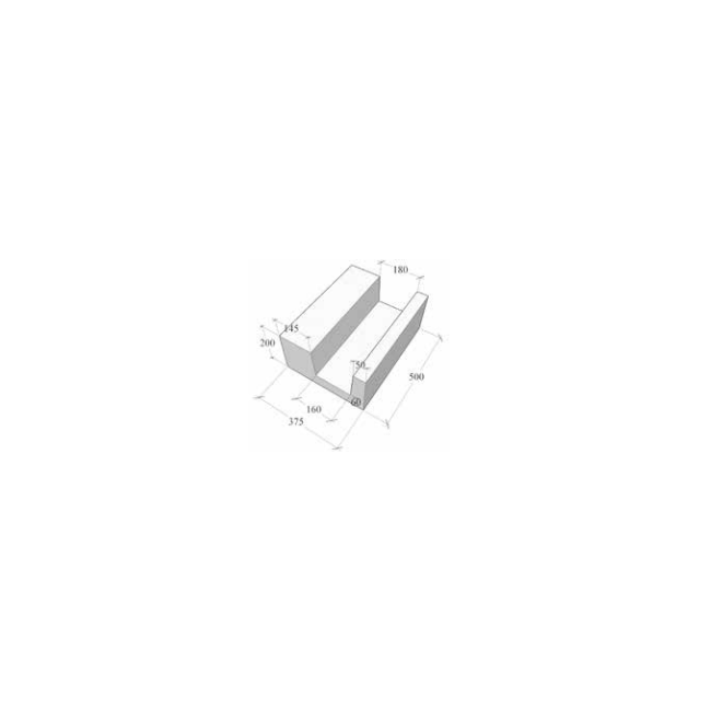 U-Blok Viastein 500x200x375