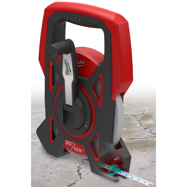 Ruletă cu bandă lungă în carcasă deschisă 30M Milwaukee, 48225203