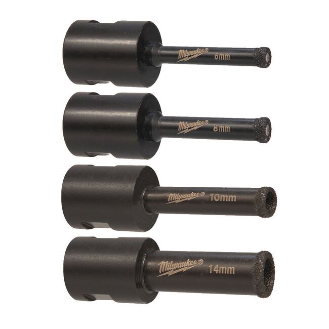 Set burghie diamantate M14 pentru găurire uscată Milwaukee, 4932471863