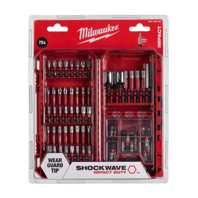 Set 75 biti si chei tubulare SHOCKWAVE™ IMPACT DUTY Milwaukee, 4932492008