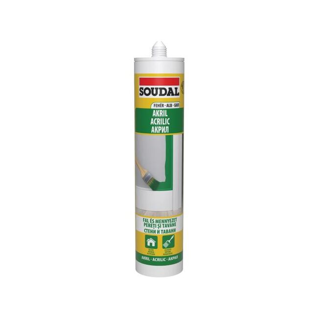 MASTIC ACRILIC ZIDARIE ALB 280ML SOUDAL