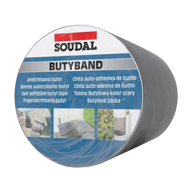 Banda aluminiu Butyband 8017 Soudal 10cm/10m