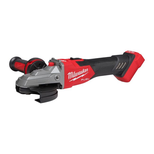 Polizor unghiular 125 mm cu cap plat, frânare și comutator culisant M18 FUEL™ Milwaukee M18 FSAGF125XB-0X, 4933478438