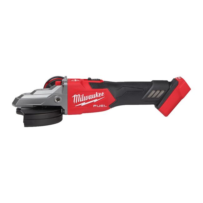Polizor unghiular 125 mm cu cap plat, frânare și comutator culisant M18 FUEL™ Milwaukee M18 FSAGF125XB-0X, 4933478438