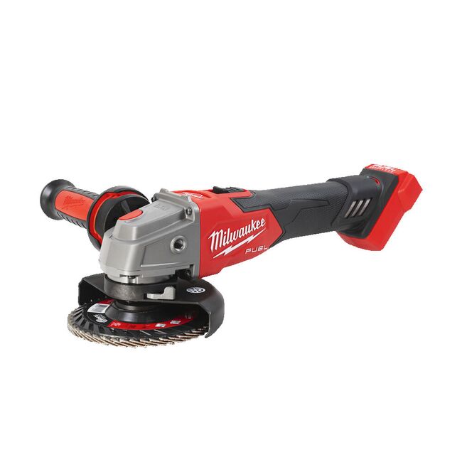 Polizor unghiular 125 mm cu turație variabilă, frânare și comutator culisant M18 FUEL™ Milwaukee M18 FSAGV125XB-0X, 4933478436