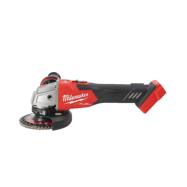 Polizor unghiular 125 mm cu turație variabilă, frânare și comutator culisant M18 FUEL™ Milwaukee M18 FSAGV125XB-0X, 4933478436