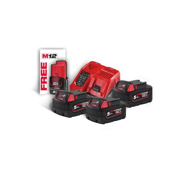 Set 3 acumulatori NRG M18™ Milwaukee M18 NRG-503, 4933451423