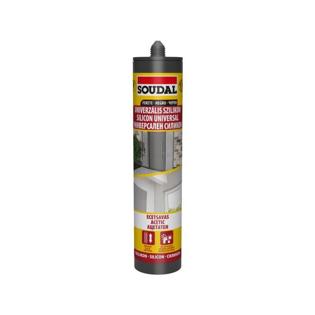 Silicon universal Soudal negru 280ml