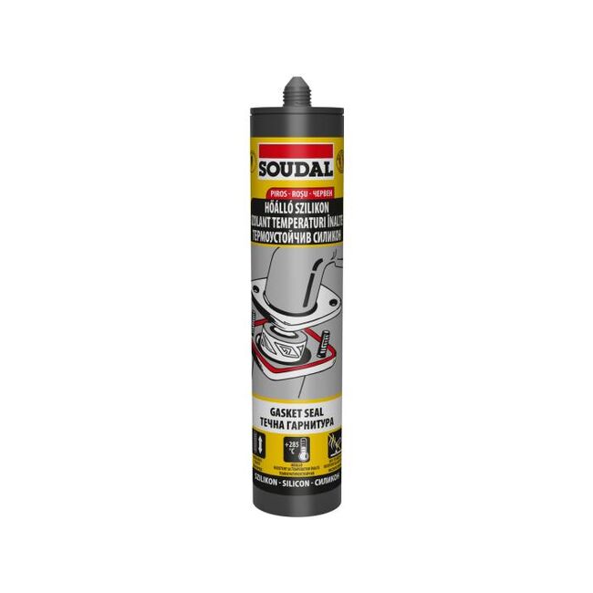 Silicon temperaturi inalte Soudal Gastek rosu 280ml