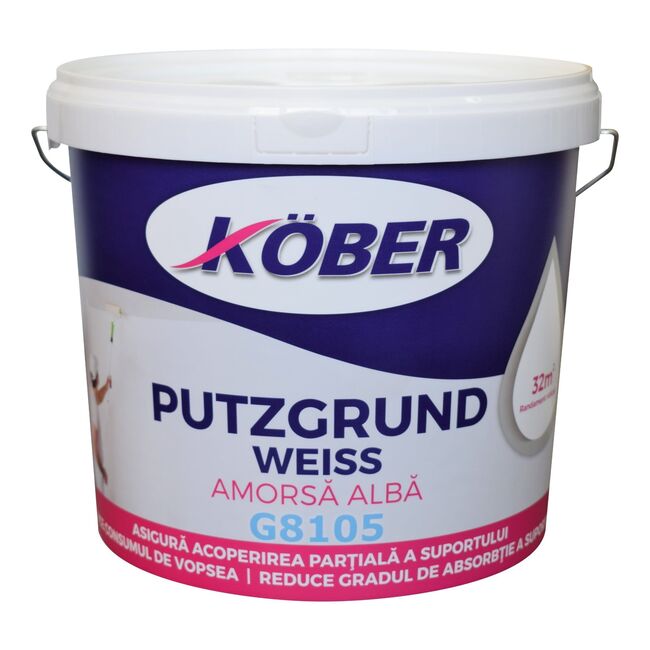 Amorsă albă kober putzgrund weiss g8105 4l