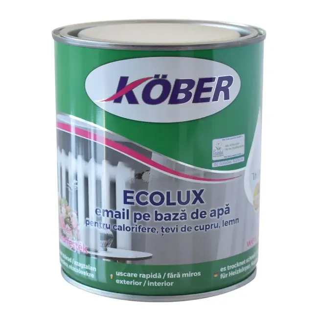 Lac pentru lemn KBR ECOLUX ALB 0.75L