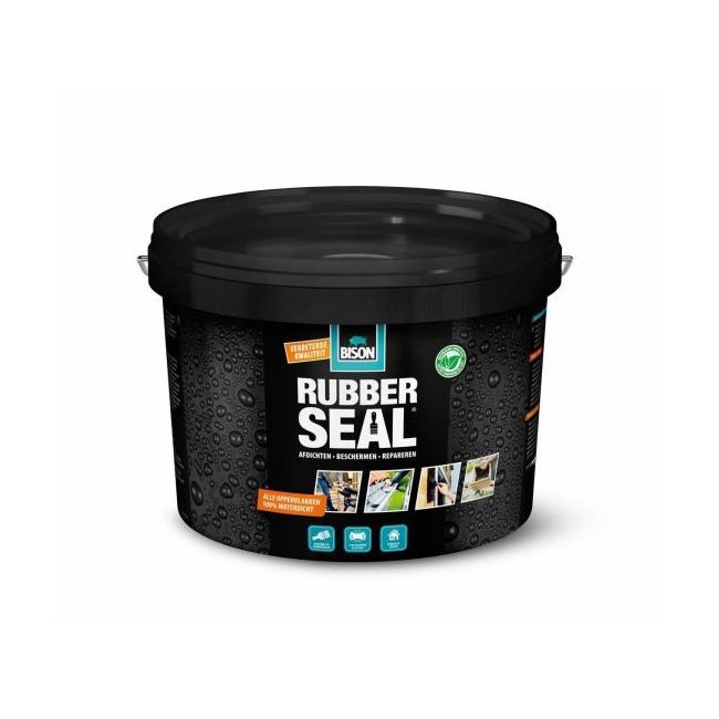 Bison rubber seal hidroizolație pe bază de cauciuc modificat cu polimer  pentru etanșare protejare și reparare 2.5l