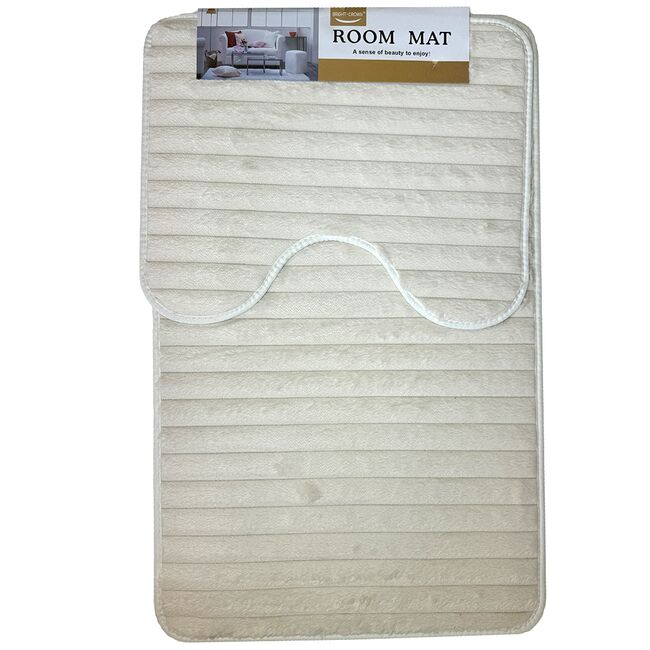SET BAIE 2 PIESE ROOMMAT LINE 50*80 ALB YNF