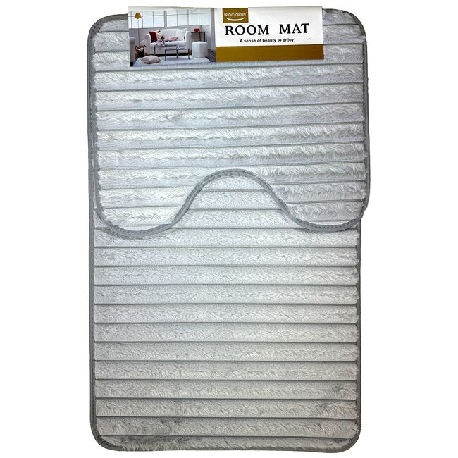 SET BAIE 2 PIESE ROOMMAT LINE 50*80 GRI DESCHIS YNF